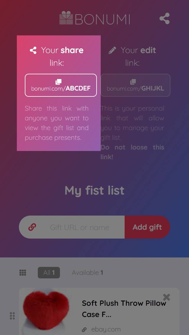Bonumi Gift